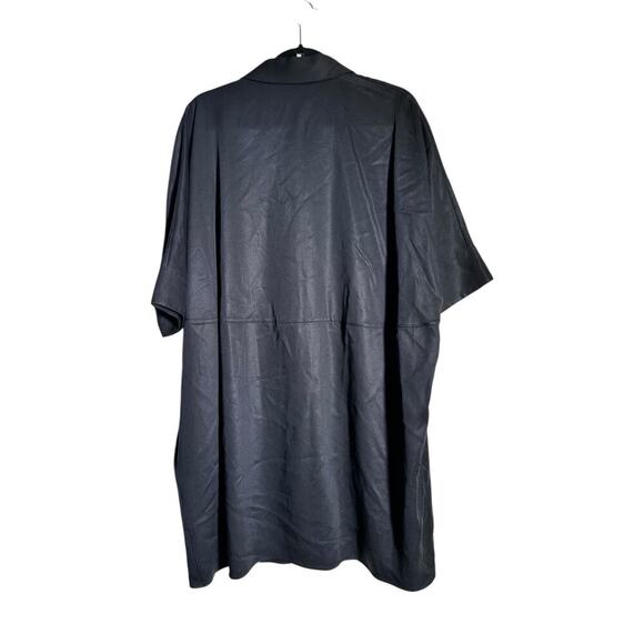 COS Women's Black Button Front Boxy Oversized Shirt Dress Size XS - Picture 8 of 9